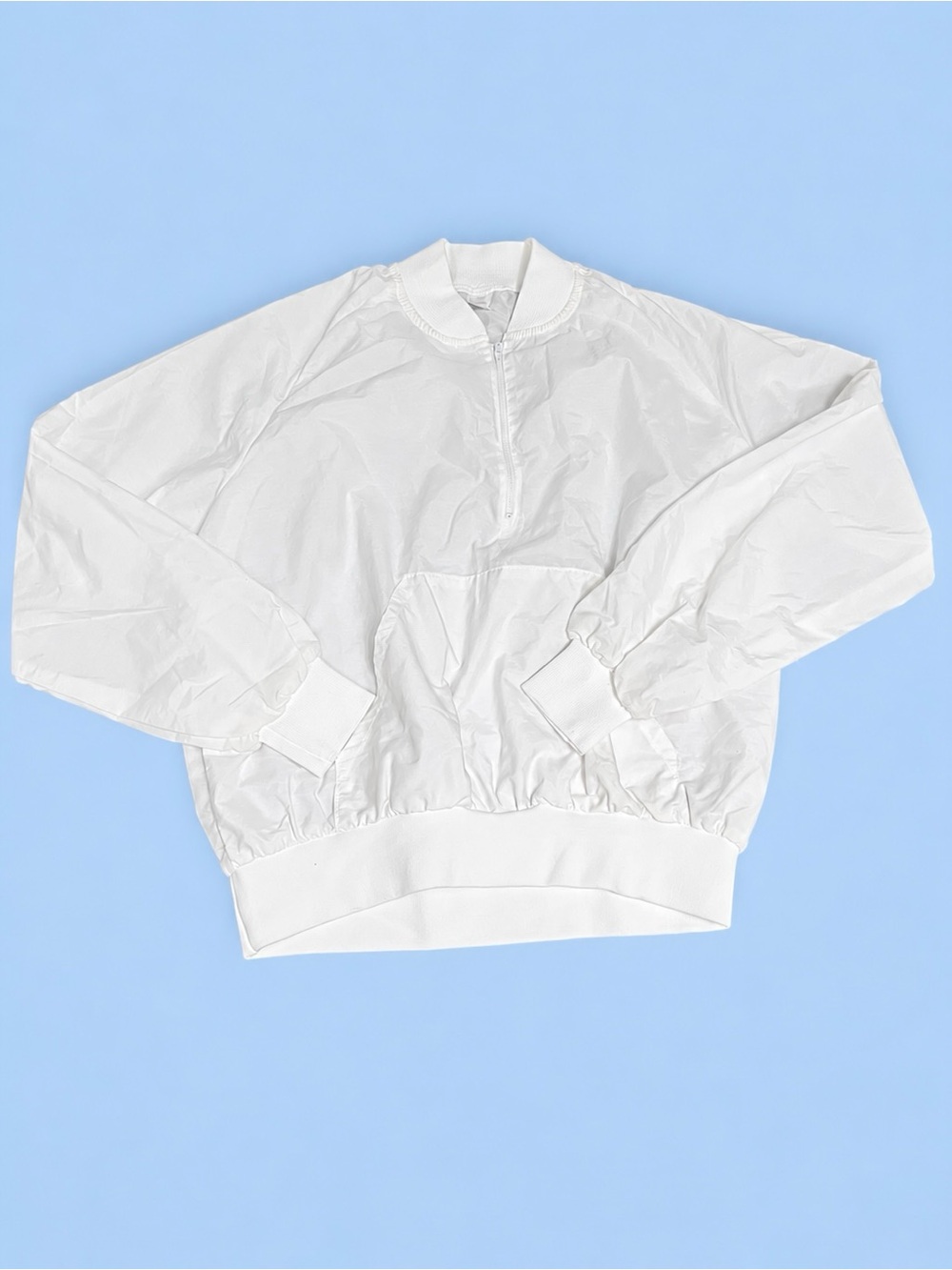 Vintage Taylor Made White Pullover Windbreaker Jacket Made in USA Size Medium